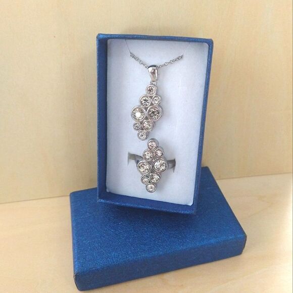 Necklace and Ring set in stainless steel - Picture 8 of 12